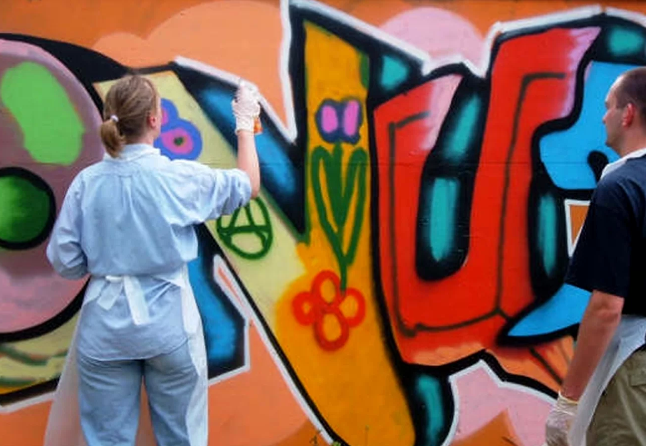 Bedrijfsuitje Hoek van Holland: Graffiti Workshop