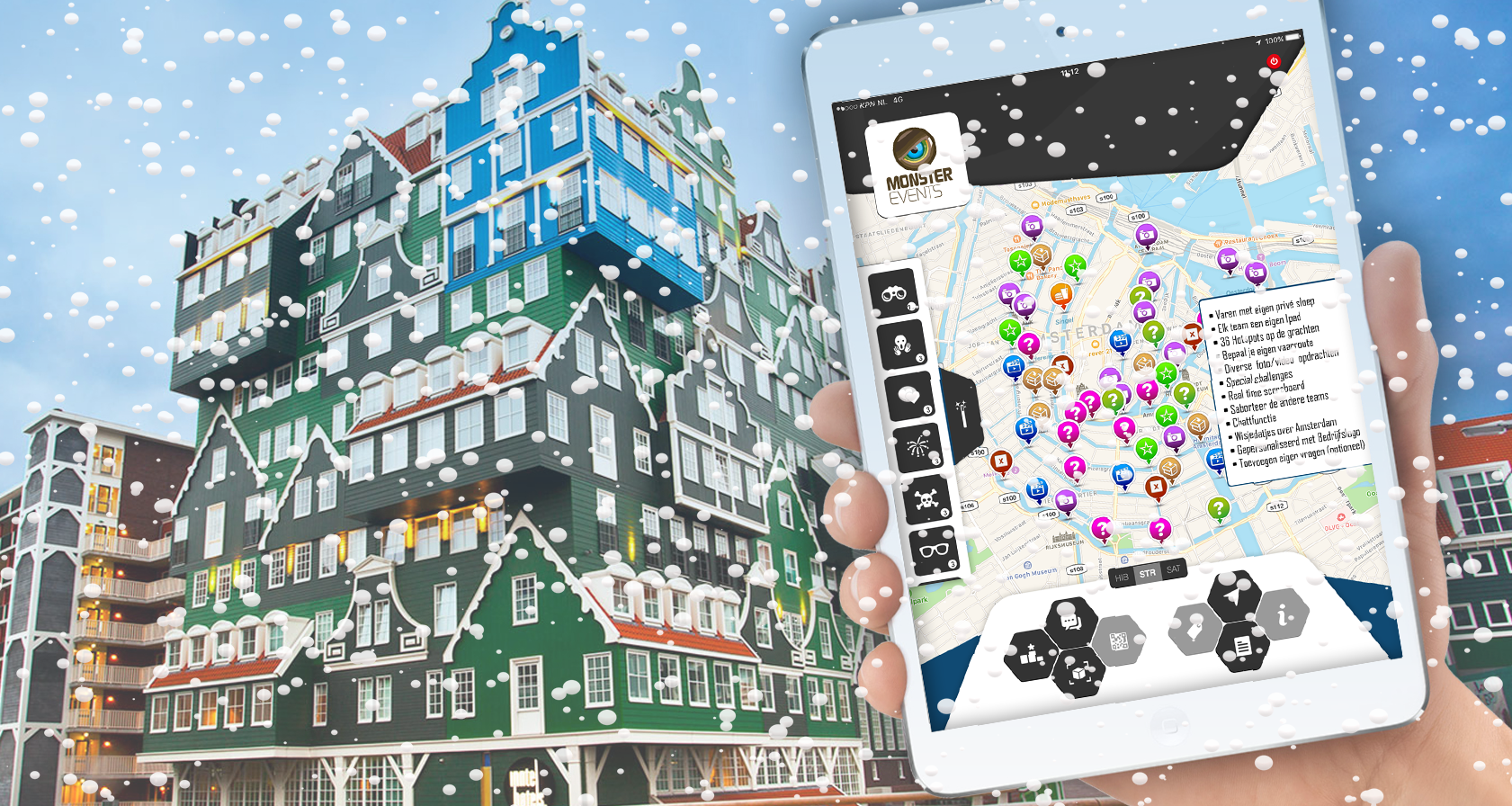 Personeelsuitje Amersfoort: Winter Challenge iPad Game Amersfoort