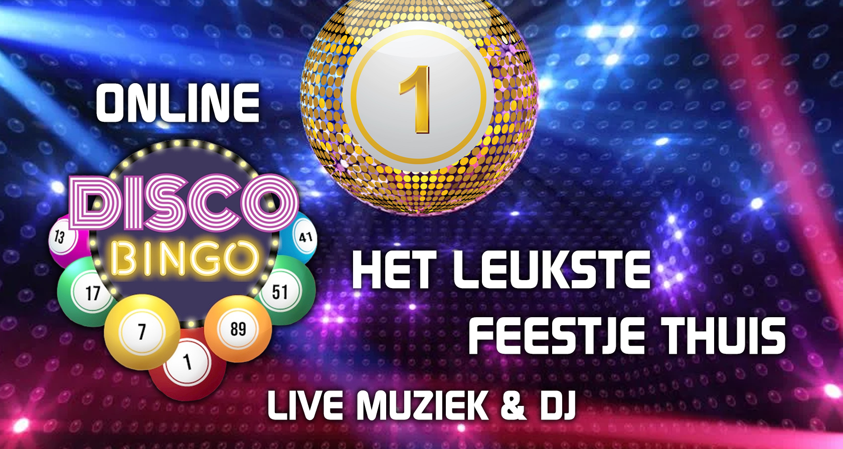 Indoor: Muziek bingo online live DJ