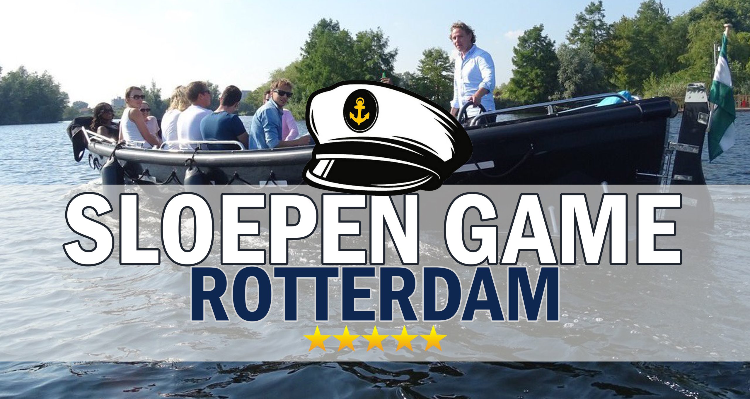 Personeelsuitje Dordrecht: Sloepen Game Rotterdam : de Bergse Plassen