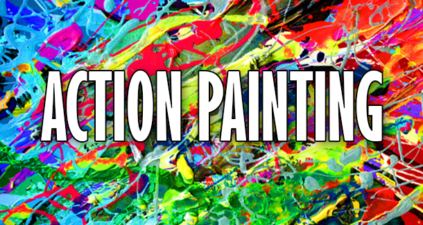 Action Painting Verf Gooien Smijten Amersfoort Workshop