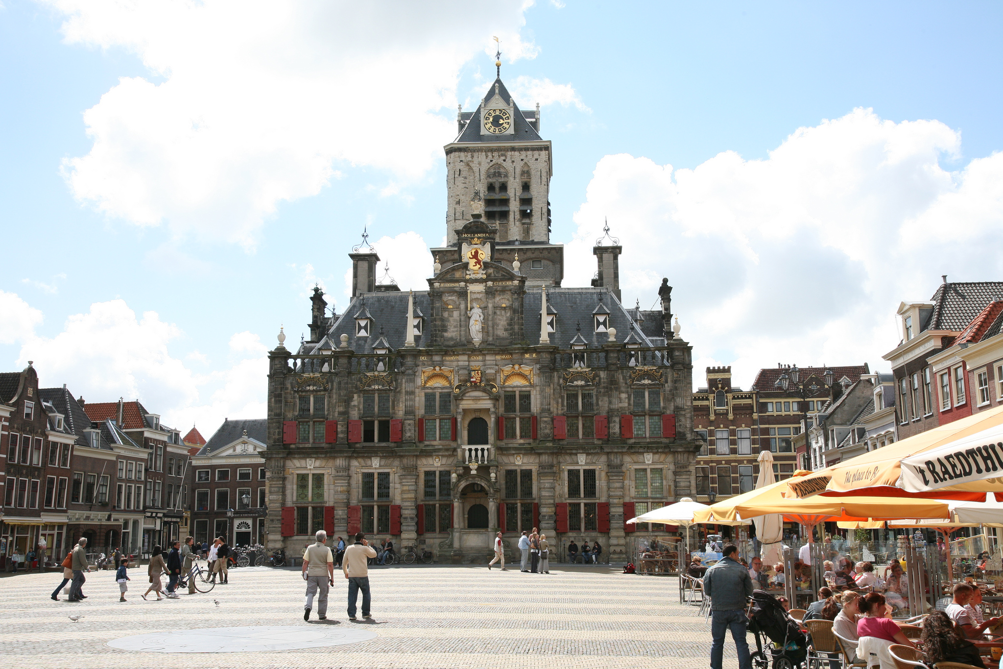 Delft Bedrijfsuitje Grote Kerk centrum Grote Markt