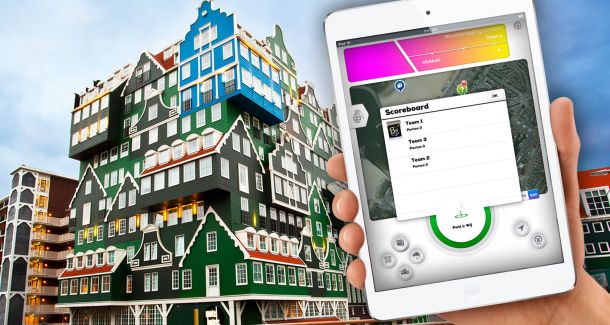 iPad City Challenge Leiden Bedrijfsuitje Stadsspel Outdoor actief uitje